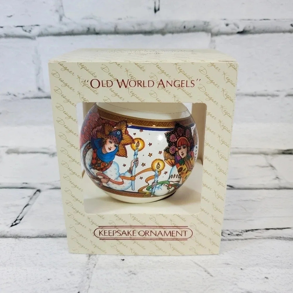 1980s  Old World Angels Collectors Hallmark Keepsake Ornament HM2
